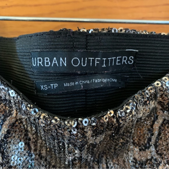 Urban Outfitters Glam Snake Skin Print Sequin Pants Leggings Size XS - Picture 3 of 7